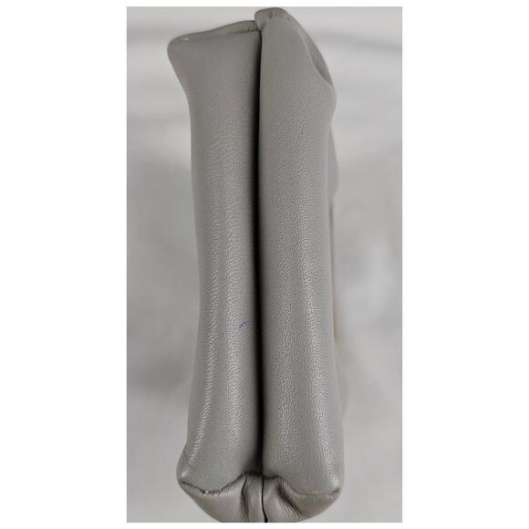 AXIOM GRAY COWHIDE COIN PURSE BRASS KISS LOCK SNAP CLOSURE VINTAGE STYLE - Picture 3 of 8